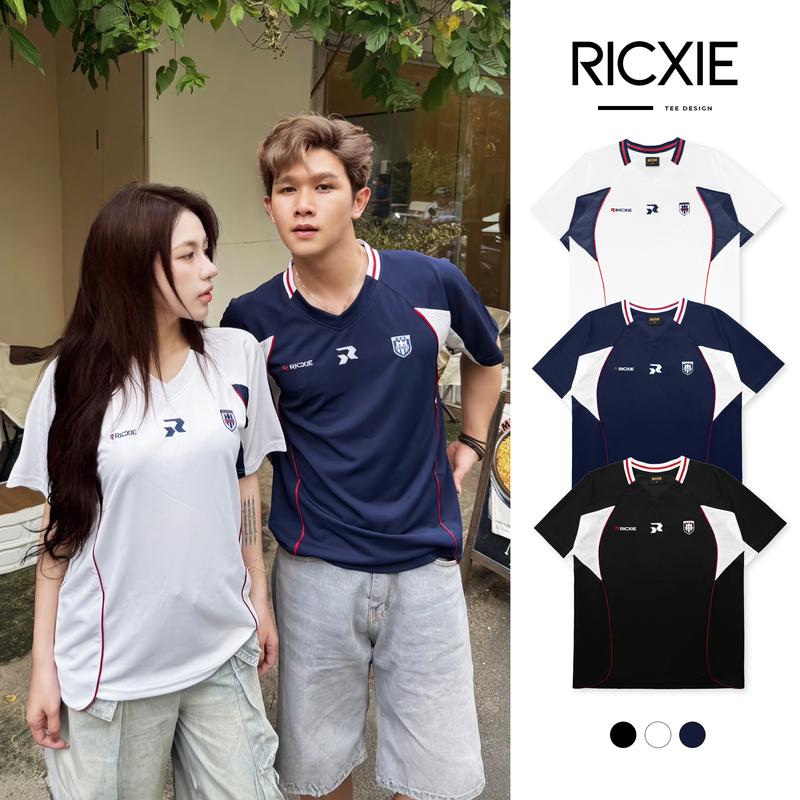Áo Thun Thể Thao Ricxie Thêu Mè Phối Lưới - Top Sport Áo Unisex Nam Nữ