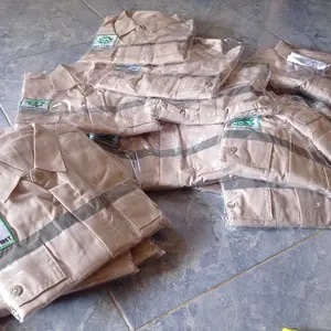 PROMO KAMEJA KERJA SAFETY ATASAN PROYEK LAS/BENGKEL/TEKNISI Katun Hitam Biru DLL Wearpack Pria Panjang Baju Navy