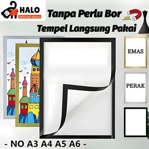 Bingkai Foto Magnetik A4/A5/A6/A3 Sertifikat Foto Stiker Tampilan Magnetik Foto Kantor