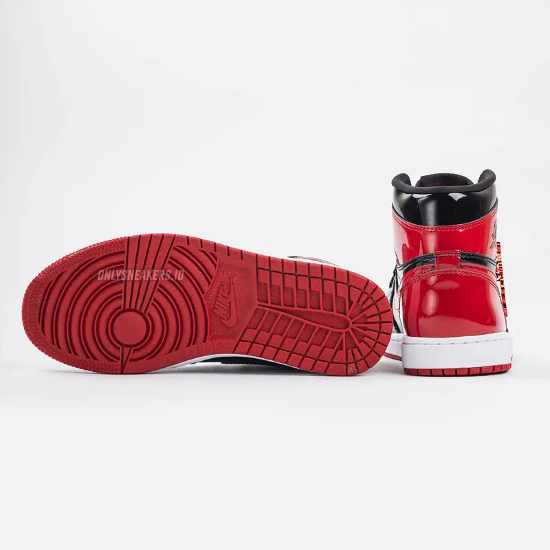 AIR JORDAN 1 HIGH PATENT BRED 1