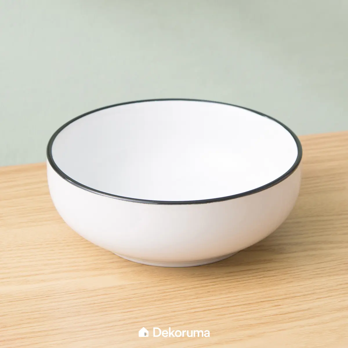 Dekoruma Rippa Mangkok Polos Anti Panas Putih - Stoneware | Bowl