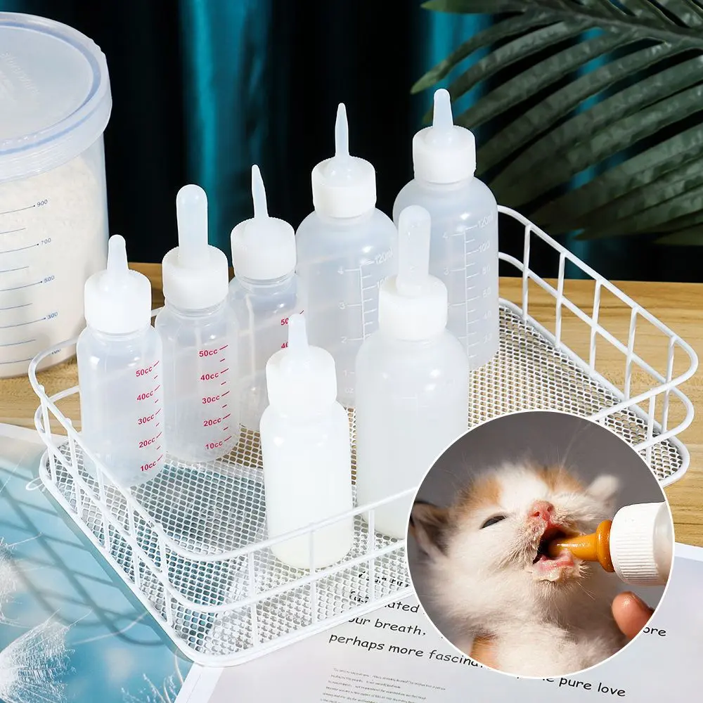 Pet Supplies 50ml 120ml Water Milk Feeder Cat Feeding Bottle Newborn Puppy Pet Feeding Bottle Cat Baby Nursing