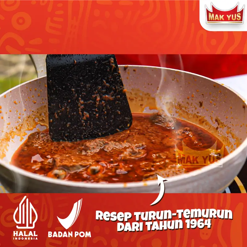 Bumbu Rendang Instan  (250)gr Mak Yus praktis 4