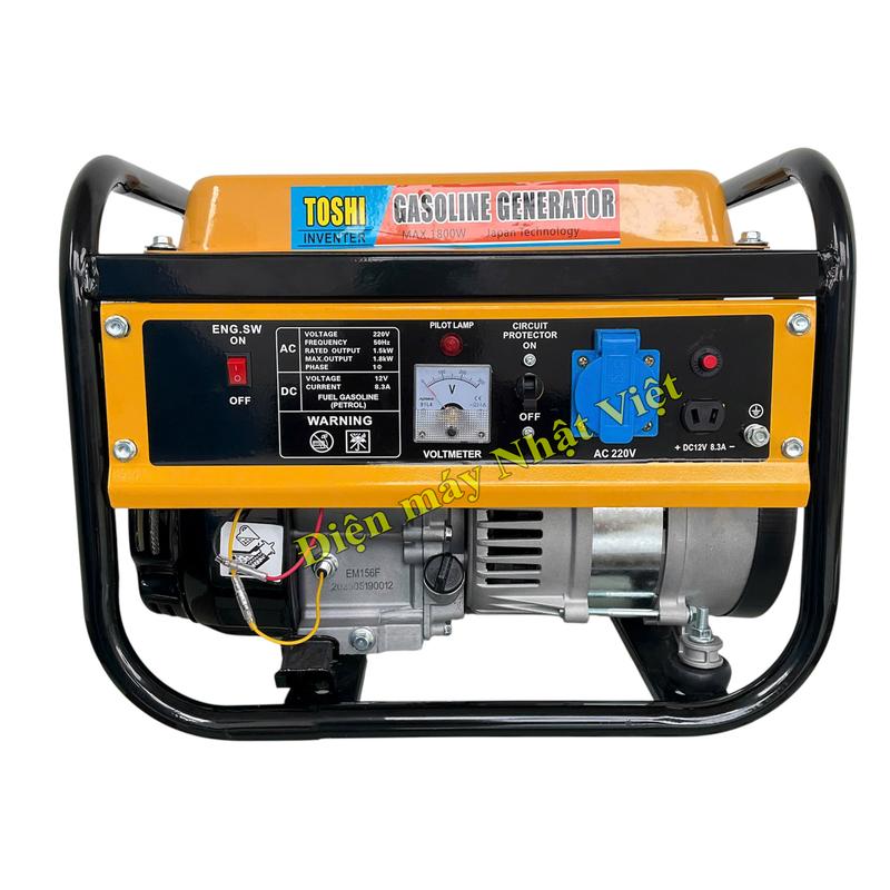  Máy phát điện Toshi  1,8kw 4 thì chạy xăng cho gia đình 