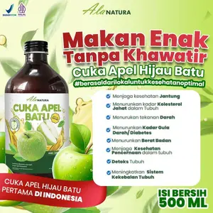 Cuka Apel Batu Alanatura – Bantu Jaga Tekanan Darah, Lemak Tubuh, dan Jantung Sehat (BPOM & Halal)