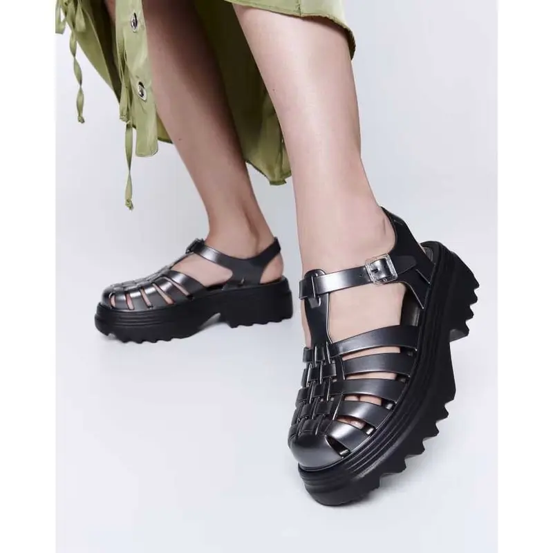 [UP 1 SIZE] Meliss Platform Heels Sandal Wedges [NAIK 1 SIZE] 3