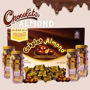 d'KING COKLAT KACANG ALMOND STRAWBERRY KACANG ALMOND ASLI MURAH ENAK