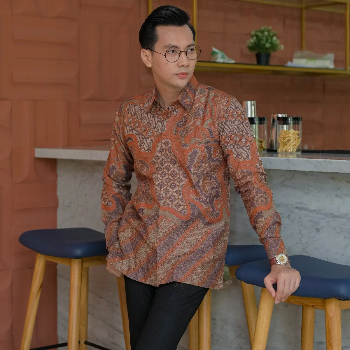 BATIK PRIA PREMIUM LENGAN PANJANG BAHAN DOBY LAPIS FURING HERO
