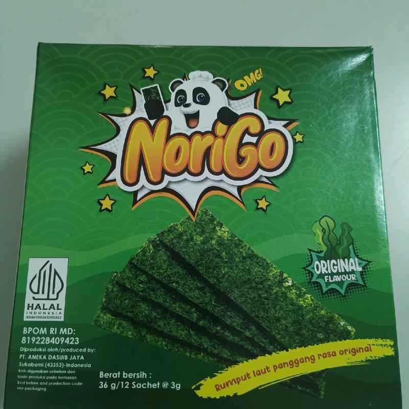NoriGo rumput laut sachet isi 12pcs 4