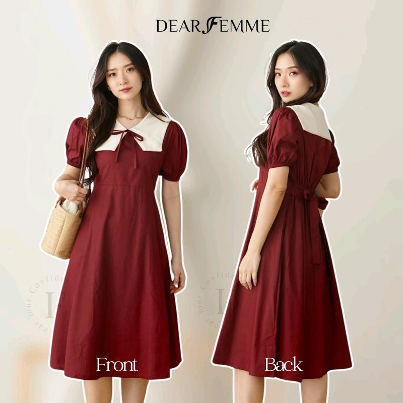 [Dear Femme] NEW CLASSY Minna Dress | Premium Knit Collection | Dress Wanita Korea 4