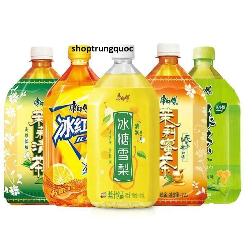 Nước trái cây Trung Quốc KANG SHI FU 1 lít x 12chai/ thùng (Chai lẻ, Nhiều lựa chọn 1)
