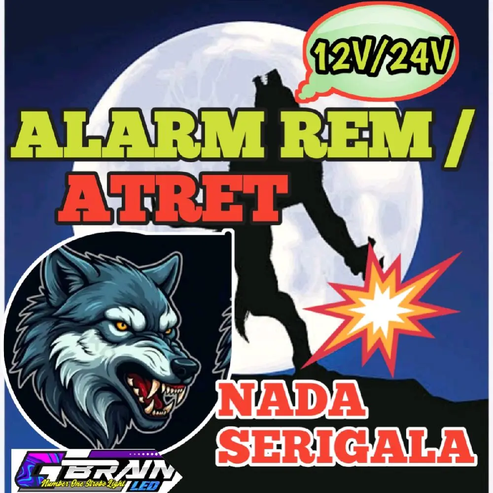 Modul alarm rem/atret nada srigala 12v/24V