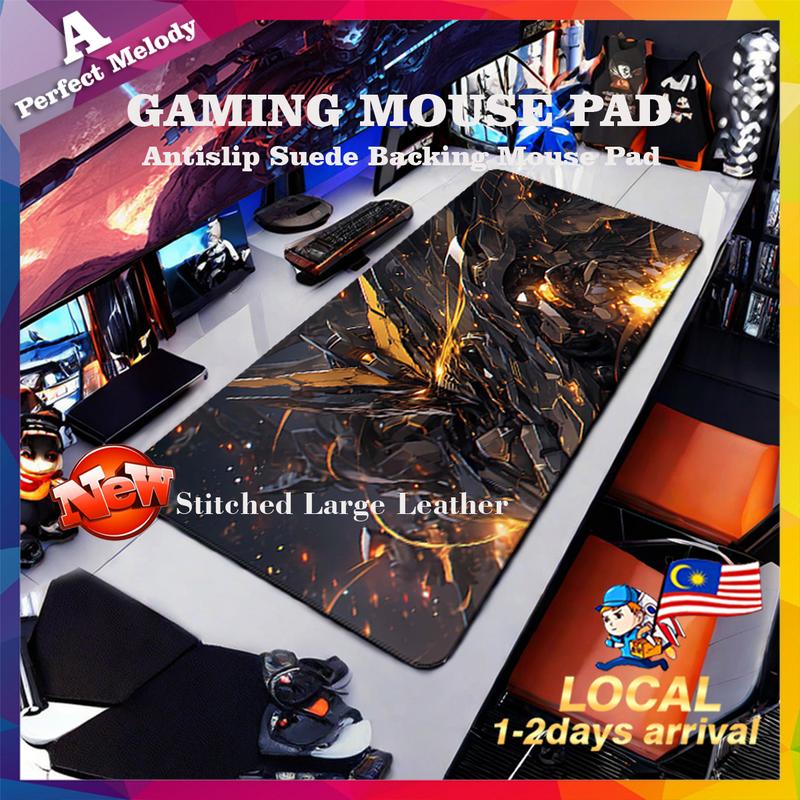 【APM】Stitched Large Leather Gaming Mousepad Keyboard Mat wit - TikTok ...