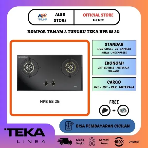 Teka Compact kompor kaca Tanam HPB 68 2G