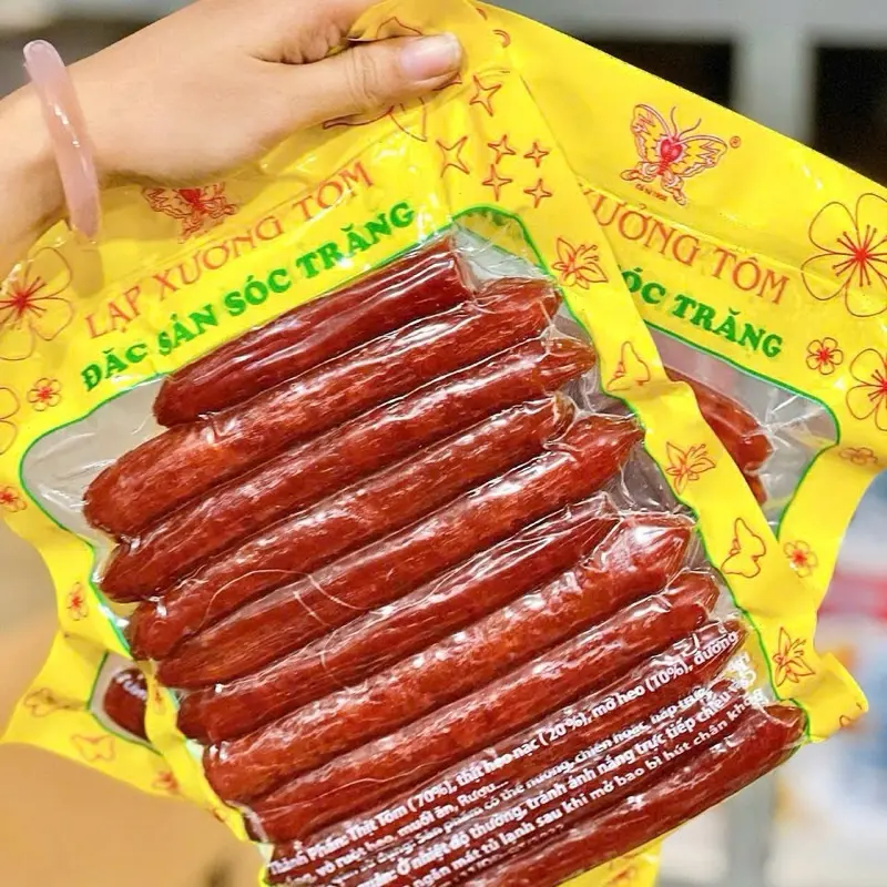 Lạp Xưởng Tôm Sóc Trăng 500gram ( set 2 túi 1kg)