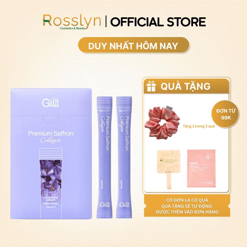 Bột Uống Collagen Cao Cấp Kết Hợp Saffron Gilaa (60 gói x 2g) Rosslyn