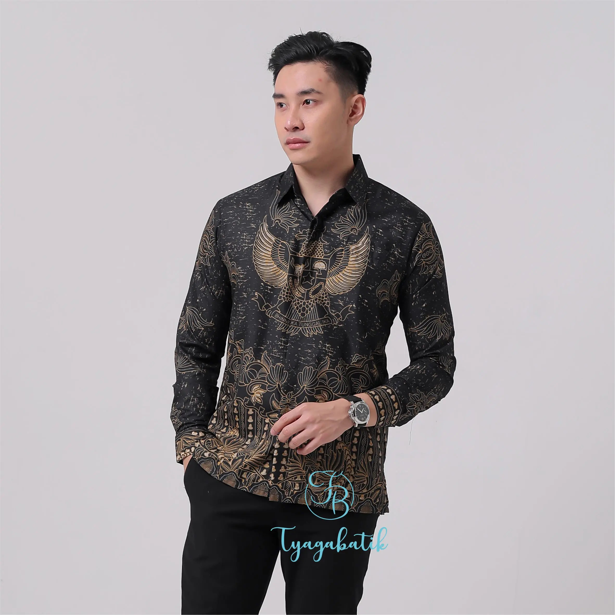 Kemeja Batik Slimfit Lapis Furing Premium 041 Tyaga Batik