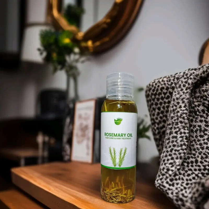 Rosemary hair oil infused 5 in 1 herb oil 100% natural organic-hair growth-hair treatment - anti dandruff Perawatan Haircare 2