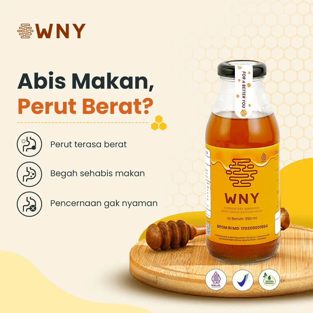 WNY (SEMUA PRODUK) | untuk yang Sering Begah, Kembung & Perut Tidak Nyaman | BPOM | HALAL