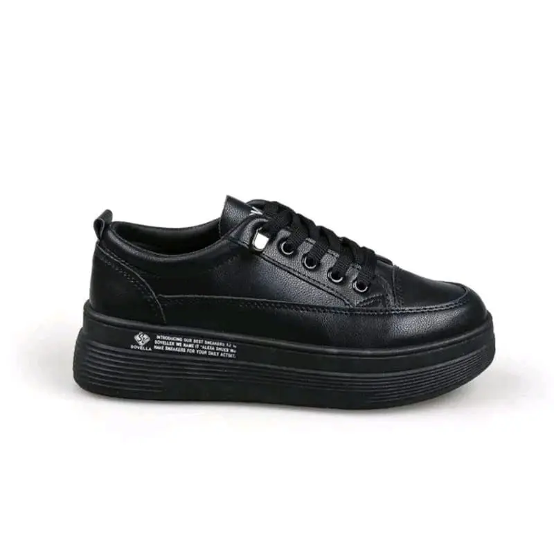 sepatu sneakers wanita korean style sepatu sekolah wanita hitam putih casual pesions