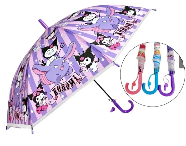 FELWINSHOP Payung Anak Karakter Kurumi Kuromi, Cinnamoroll, Melody, Lotso