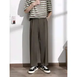 Wadarkum Relaxed Pants - Loose Pants Casual Unisex - Celana Gombrang Kulot Pria Wanita Coklat Wood