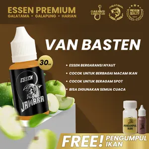 Essen Jawara-Van Basten Umpan Pancing Ikan Mas Lele Nila Jawara Essence Aroma Menarik Versatile Efektif 30ML