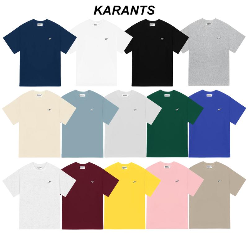 Áo Thun Trơn Logo Kim Loại 99k Karants Cotton 260gsm Premium Form Oversize Nam Nữ Unisex Menswear Hot Trend 2025 - KR212