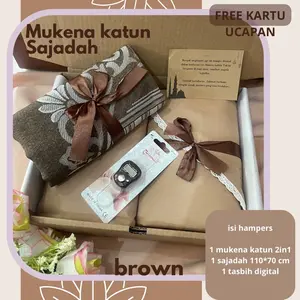 HAMPERS MUKENA KATUN SAJADAH KADO HADIAH CEWEK