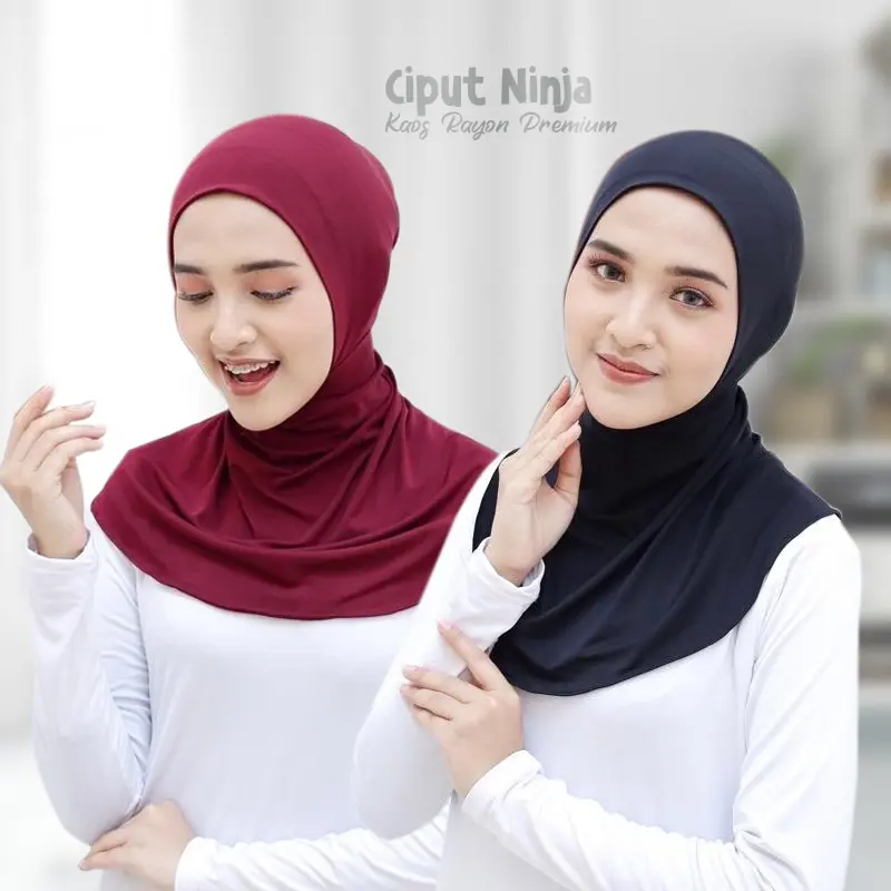 Ciput Ninja Antem YURO Premium / Inner Kaos Rayon / Dalaman Hijab Basic Renang  dan Olah raga