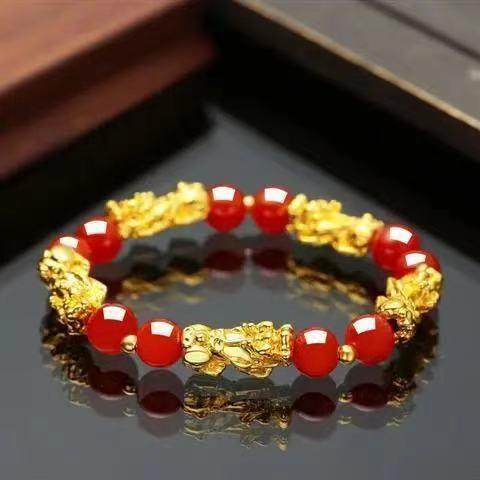 Vòng Tay Obsidian Feng Shui Piyao, Phong Cách Trung Quốc, Vòng Tay Charm Giàu Có Và May Mắn, Sáu Từ Và Giàu Có, Thích Hợp Cho Nam Và Nữ, Dây Đeo Tay PiXiu, Mang Lại May Mắn, Phụ Kiện Trang Sức 2