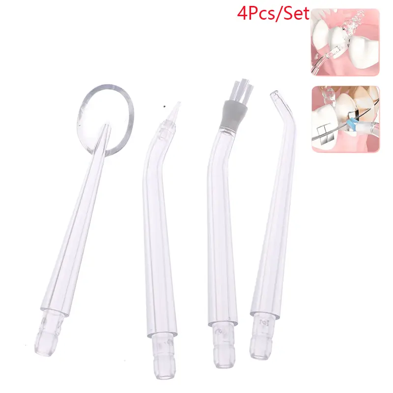 4Pcs/Set Replaceable Oral Dental Nozzles For Oral Irrigator Dental Water Jet Mouthwash Flosser