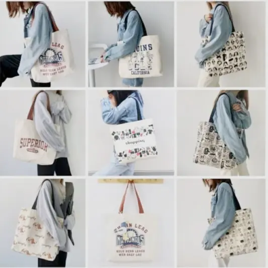 Totebag Wanita Big Sablon Tote Custom Canvas Tote Bag Pria Wanita Unisex Perekat Bisa Jadi Souvenir Sovenir
