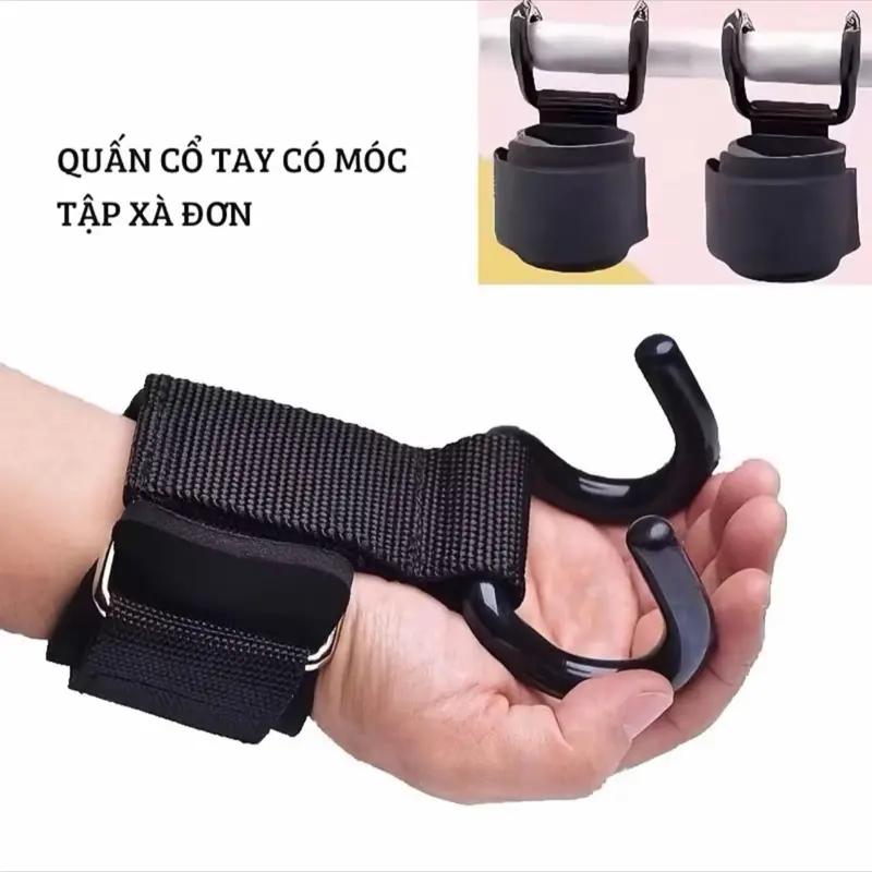 Móc Quấn Cổ Tay Hỗ Trợ Tập Xà, Dây Đai Tập Thể Dục Có Móc Chống Trơn