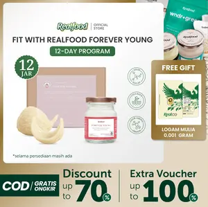 Realfood Forever Young | Minuman Sarang Burung Walet | Beauty Drink | Collagen Drink | Glowing Skin | Elastisitas Kulit | Anti Aging | Minuman Kecantikan | Daily Beauty Wellness | Bird Nest Drink