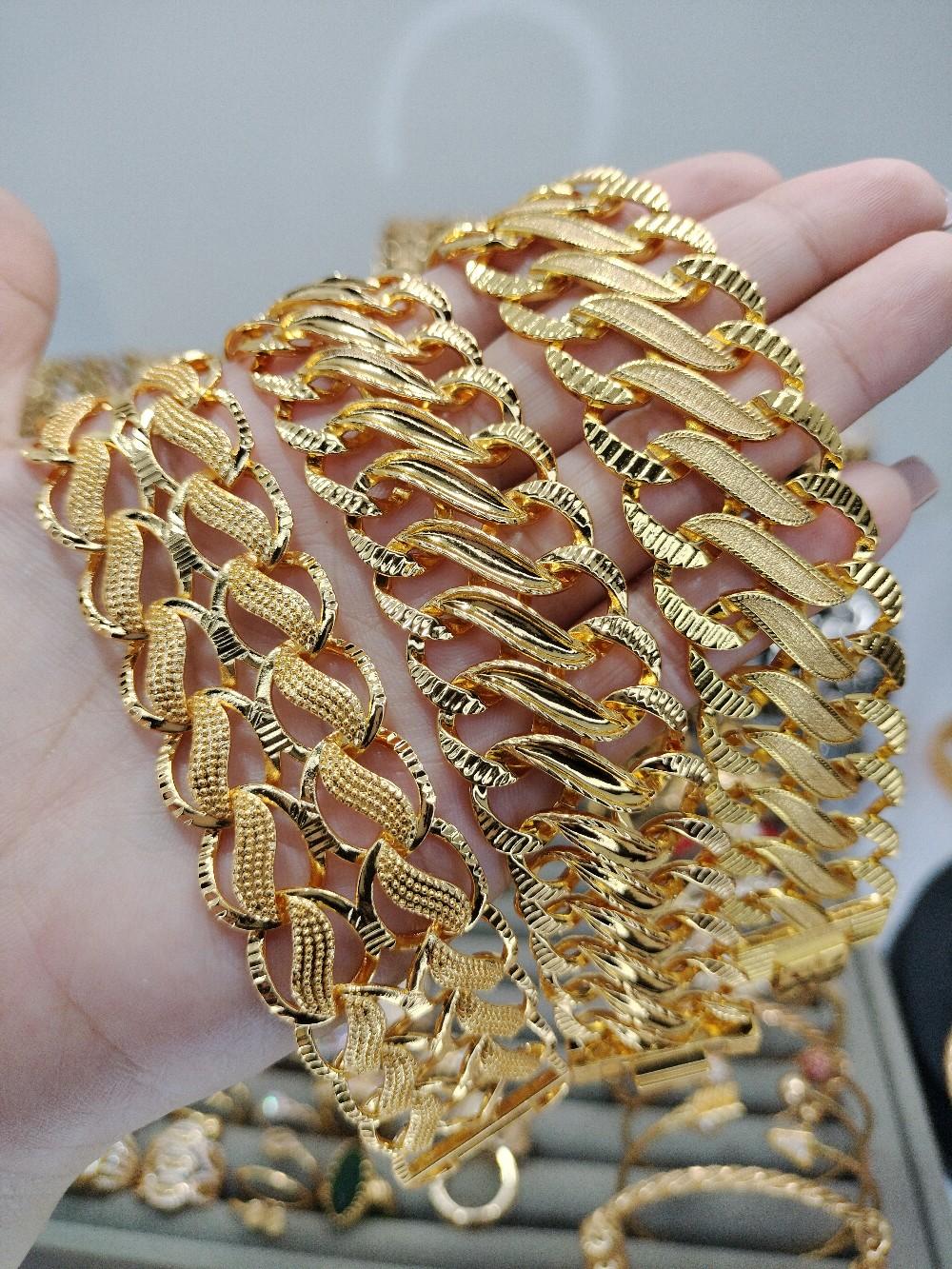 GELANG SISIK LEBAR PADAT FULL UKIR JEWELERY PERHIASAN WANITA-GUDANGPERHIASAN887 Bracelets Jewellery