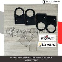 Jual PANEL LABEL/ PLAT NAME PUSH BOTTON PILOT LAMP 22MM LARKIN/ FORT ...