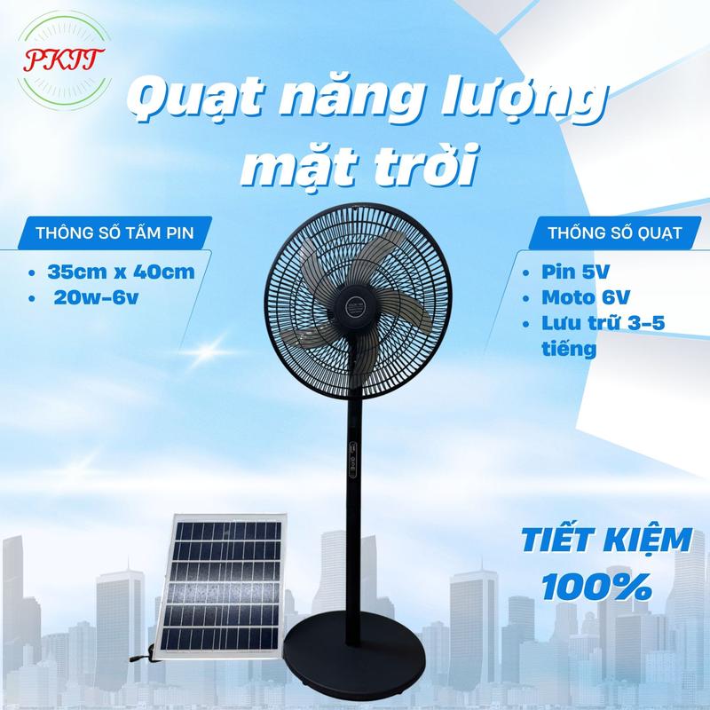  Quạt Năng lượng mặt trời đứng DC 5V sử dụng năng lượng mặt trời 