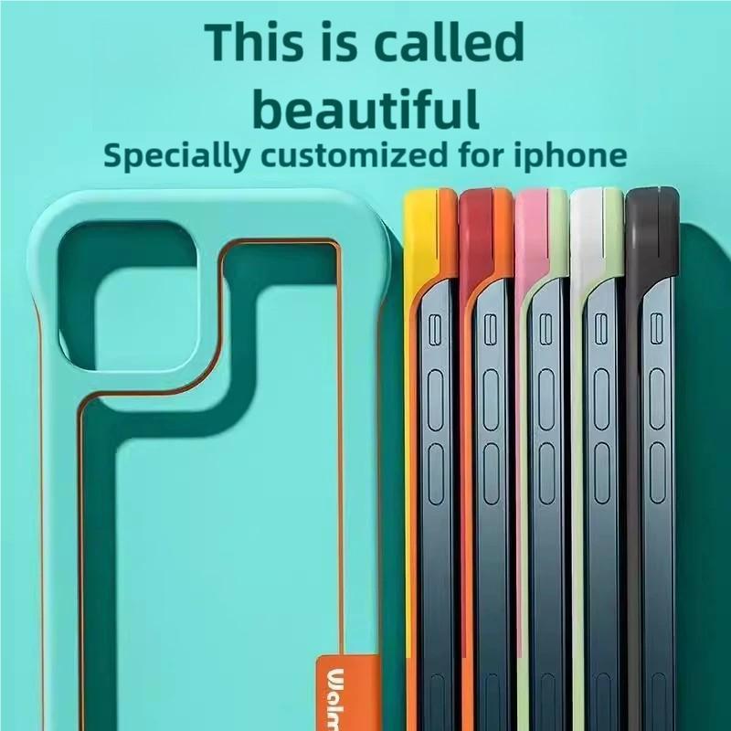 Ốp Điện Thoại Di Động Thiết Kế Thoáng Khí Và tản nhiệt Không Viền, Ốp Bảo Vệ Chống Sốc Nửa Gói Mềm, Thích Hợp Cho iPhone 16 Promax, 15, 14, 13, 12, 11, Ốp Điện Thoại Di Động