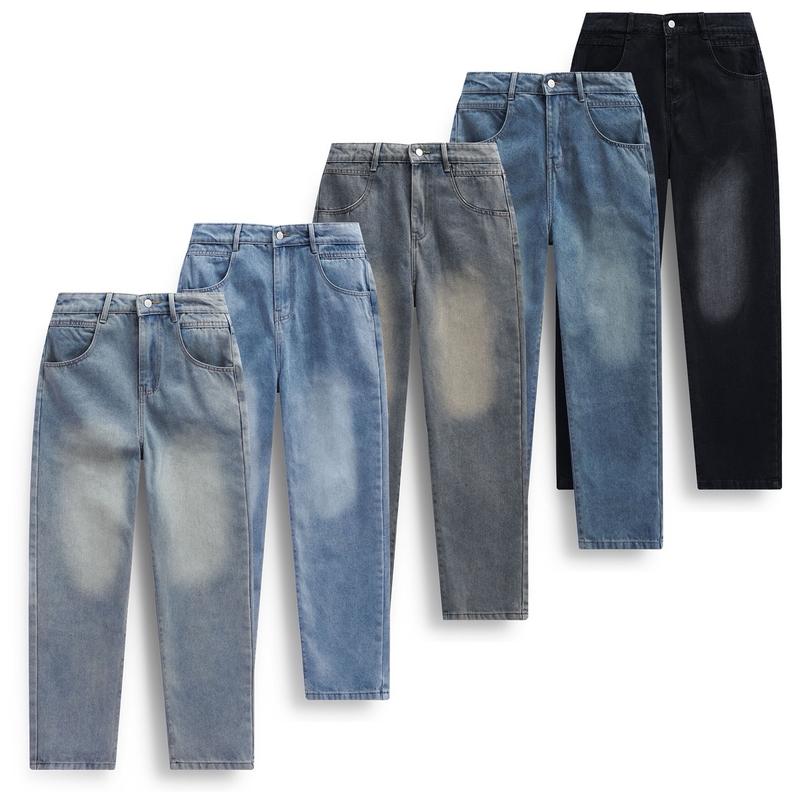 Xả Hàng Quần Jean Ống Suông NEVASOME - 5 Màu Local Brand Vải Jean Cao Cấp Nam Nữ Quần Dài Ống Suông Menswear Womenswear