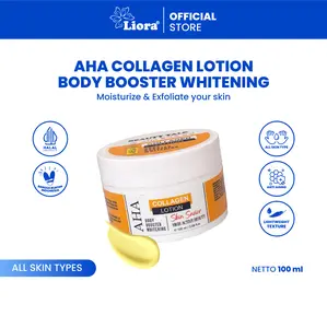BEAUTY TALK AHA Collagen Body Booster 100 ML | Whitening Lotion dengan AHA Collagen untuk Kulit Cerah dan Lembap Mencerahkan Tubuh Mengangkat sel kulit mati dan Mempercepat Pencerahan Tangan Kusam Hingga Seluruh Tubuh