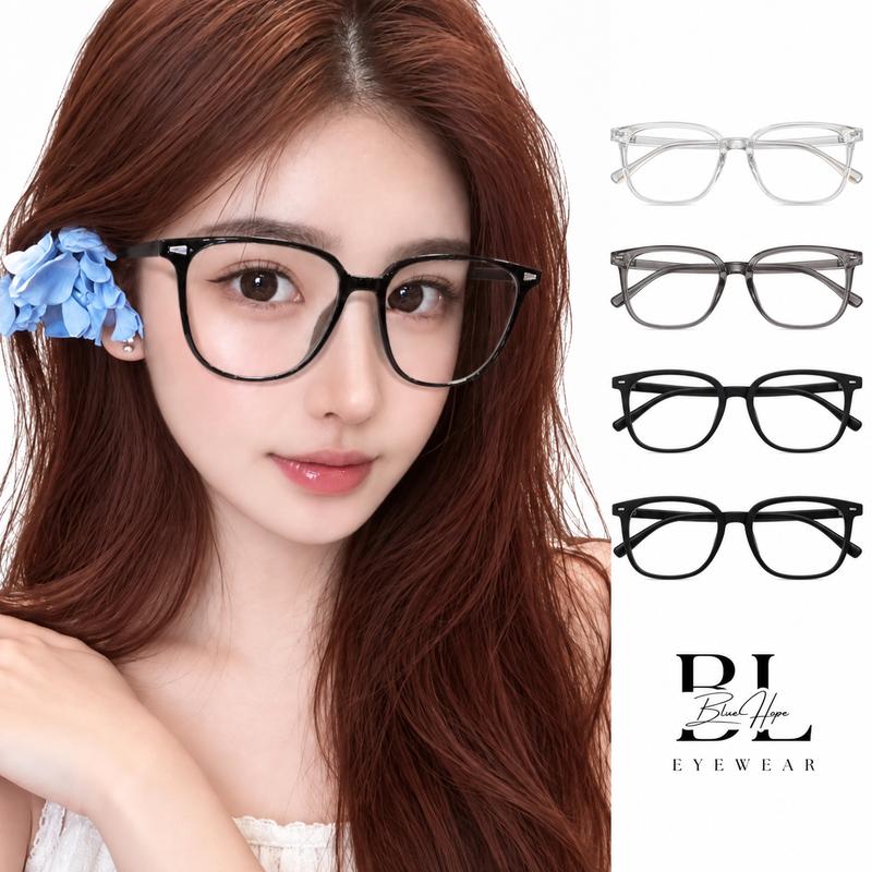 Kính không độ nam nữ nhiều màu thời trang form vuông giá rẻ  mẫu mới KTT19 gọng  kính Hoa Voi Sen Lịch