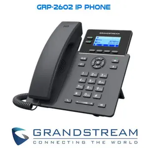 Grandstream GRP2602 IP Phone with 2-Line Key 4-SIP account and 5-Way Voice Conference [Non PoE Version]