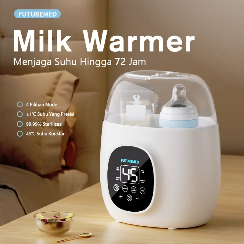 FUTUREMED Smart Multifunction Baby Bottle Warmer & Sterilizer Temperature Control Penghangat botol susu Pemanas Asi Bayi 0