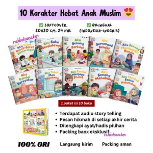 (1 Paket Isi 10 Buku) Softcover Buku Bacaan Anak Muslim 10 KARAKTER HEBAT ANAK MUSLIM . Buku Anak Ziyadbooks