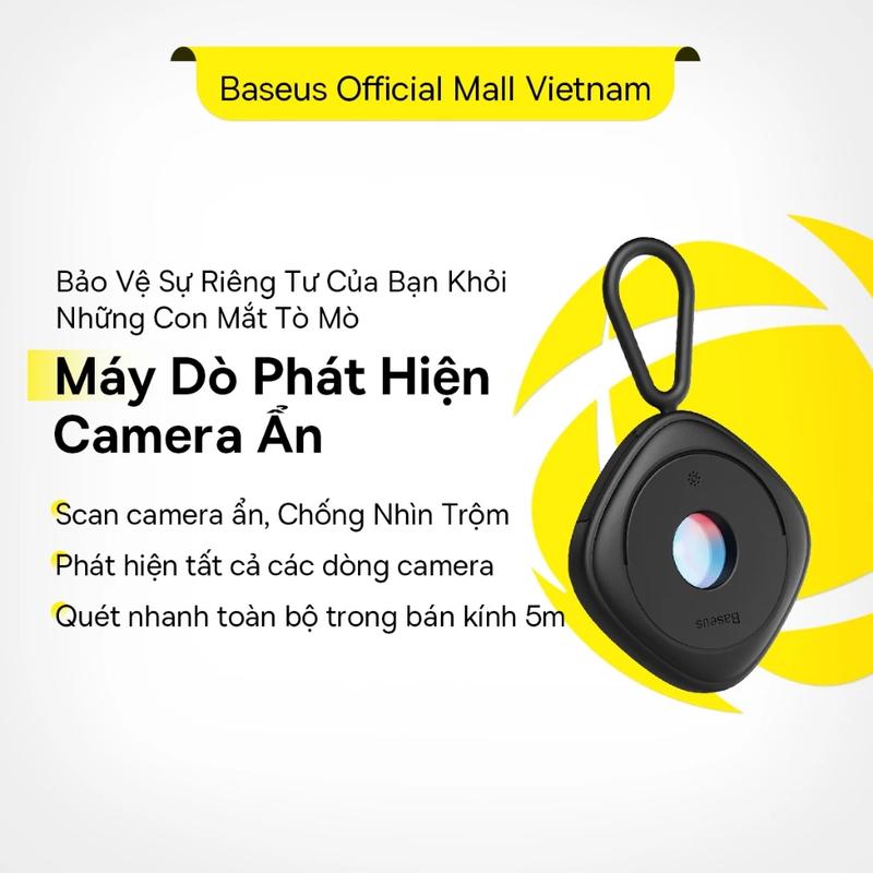【Baseus】Máy dò thông minh camera Baseus, tia hồng ngoại chống nhìn trộm, chống…
