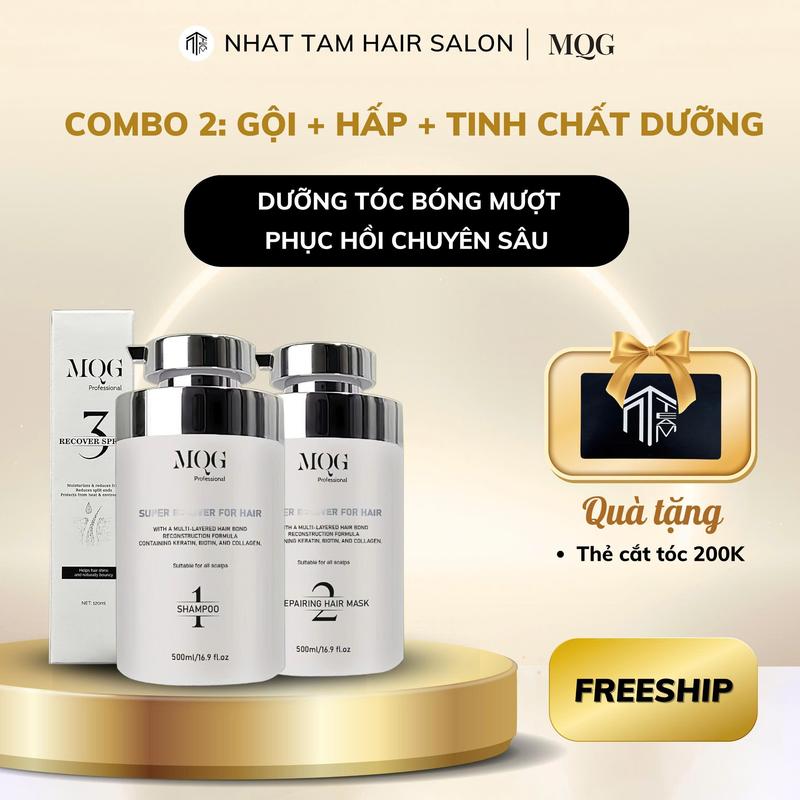 ( COMBO 2 ) Gội & Hấp Tóc & Xịt Dưỡng Tóc Nhật Tâm Hair Salon
