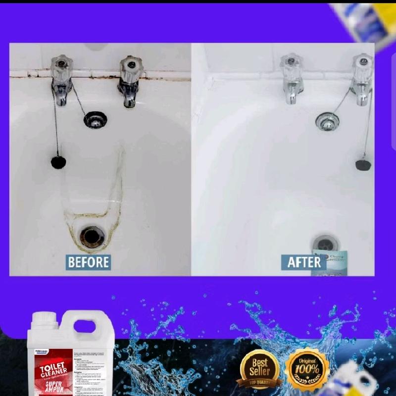 PUSCLEAN 1 LITER WC Wastafel Kloset Setanlis Cairan Pembersih Serbaguna 2