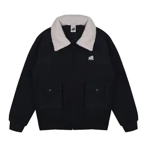 House of Smith Vintage Sherpa Jacket Lasket Black #4 - Jaket Casual Pria Polar Fleece House of Smith Vintage Sherpa Jacket Lasket Black #4 - Jaket Casual Pria Polar Fleece