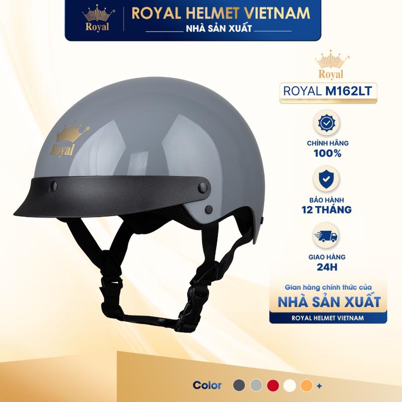   NHÀ SẢN XUẤT  Mũ Bảo Hiểm Lưỡi Trai 1 2 Đầu nón Royal M162 Thời Trang Cho Nam Và Nữ Bán Chạy Chính Hãng | Trực tiếp từ NSX 